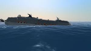 cruise ship sinks like titanic ship