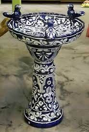Check spelling or type a new query. Mexican Talavera Birdbath Birds Blue And White Garden Decoration 24 Bird Bath Mosaic Birdbath Mexican Talavera