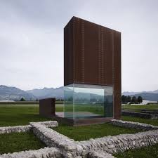 Rusty Steel Tower Over Roman Ruins By Marte Marte Architects Architektur Coole Architektur Moderne Architektur