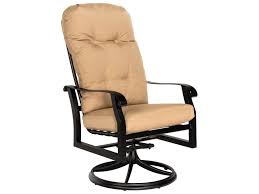 Your food will be more delicious taste if you having your lunch or dinner by sitting on a comfy upholstered. Woodard Cortland Cushion Aluminum High Back Swivel Rocker Dining Arm Chair Wr4zm488