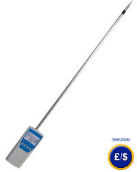 You'll most likely use a pin moisture meter for measuring moisture in drywall. Moisture Meter Fl 1