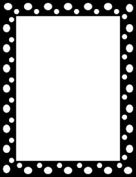 Black And White Frame Clipart Polka Dot Page Frame Clip Art Page Frames Frame Clipart Clip Art
