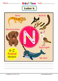 Letter N Picture Card In 2020 Picture Cards Kindergarten Letters Picture Letters