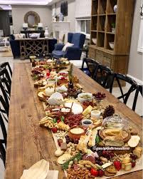 Long Table Platter Repeat Groupings So Everyone Gets Some Of The Same Things Maybe 1 Group Per Four People Mak Food Platters Appetizer Recipes Wedding Food