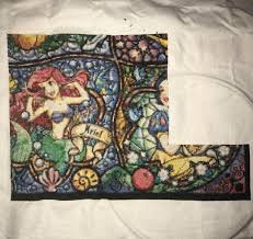 Picture only disney sleeping beauty fairies cross stitch. Wip Stained Glass Disney Princesses Update Crossstitch