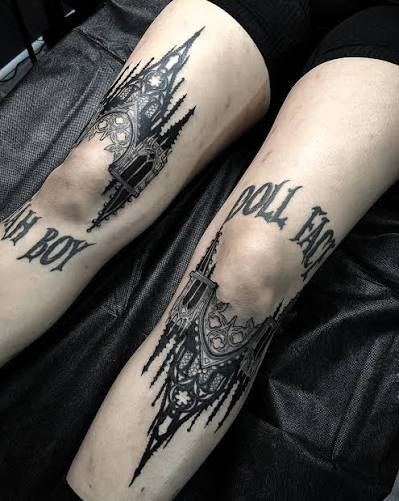 Gothic cathedral designs for Michelle 🖤🦇 . . . . #gothiccathedral #gothicarchitecture #gothic #goth #gothart #cathedral #darkart #darktattoo #darktattoos #blackwork #blackworktattoo #darkillustration #houstontattooartist #houstontattoos ...
