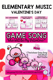 Music Class Valentine S Song Game Lesson Who Will Be My Valentine Elementary Music Lessons Valentine Songs Holiday Music Lessons