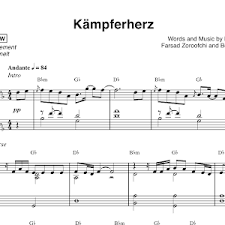 Die noten sind lediglich als orientierung für den privatgebrauch zu verwenden. Pietro Lombardi Kampferherz Piano Klavier Cover Tutorial Noten Youtube