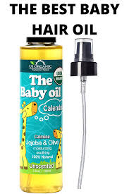 Us Organic Baby Oil With Calendula Jojoba And Olive Oil With Vitamin E Usda Certified Organic No Baby Oil Baby Hairstyles Hair Oil