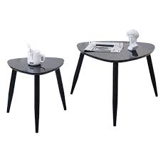 This coffee table features a single drawer and a lower shelf for added storage. Coffee Table Black Round Nesting Table Side End Table For Living Room 100 Enviromental Wood Coffee Table Anti Scartch Super Shinning Surface Triganle End Tables Set Of 2 Coffee Tables Furniture Adios Co Il