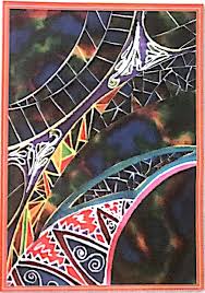 Mozaik teknik mozaik adalah teknik menempelkan pecahan atau. Gambar Menunjukkan Hasil Gabungan Teknik Ikatan Dan Celupan Dan Teknik Resis Batik Kena