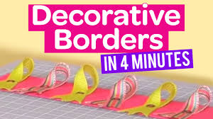 how to create decorative borders in 4 minutes