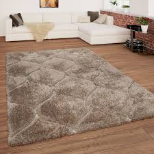 Dieser velours teppich glänzt nicht nur durch seine tolle optik sondern auch durch das unglaubliche preisleistungsverhältnis, was sie für ihr geld bekommen! Teppich Wohnzimmer Beige Braun Hochflor Shaggy Weich Flauschig 3 D Wellen Muster Teppiche Hochflor Teppiche Beige Braun Hochflor Beige Rug Rugs Luxury Rug