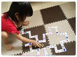 ۰ 幸福小熊窝 ۰ diy 多米诺牌domino cards tot school cards diy