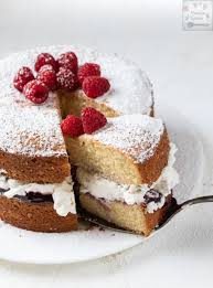 You will also need two 8 inch (20 cm) 1½ inch (4 cm) deep sponge tins, lightly greased and the. Victoria Sandwich Sponge Cake Manila Spoon