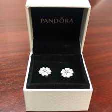 Discover earrings crafted from a range of quality materials including sterling silver and gold. Pandora Jewelry Pandora Primrose Stud Earrings Poshmark