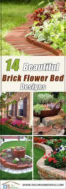14 Brick Flower Bed Design Ideas You Can Replicate Instantly Brick Garden Flower Bed Designs Brick Flower Bed