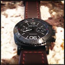 Magrette Moana Pacific Pvd Chronograph Affordable Watches Leather Watch Chronograph
