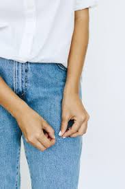 If you're worried about cropped pants truncating your legs, try wearing them with a shoes that shoes a little with of ankle like a mule or slide style sandal. Diy Denim Cut Offs Four Ways Collective Gen
