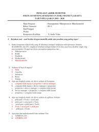 Maybe you would like to learn more about one of these? Soal Pas Pmm Kelas Xi