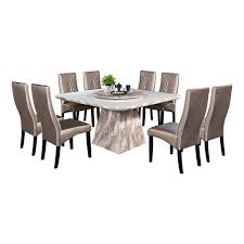 Grabit.com.my dining sets can seat from four to eight people and you can also offer table and bench combinations. Nl Mtz12 1022 5 Luxury Design Square Marble Dining Table Set 1 8 Shopee Malaysia
