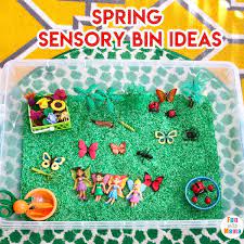 That's why sensory activities are so much fun for tots and preschoolers. Spring Theme Sensory Bins Table Ideas Fun With Mama
