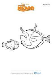 coloriage dory reconforte nemo feuilles a colorier disney de cartes remerciement bricolage