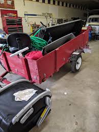 Haul master folding trailer pics / harbor freight folding trailer box with removable sides third stall woodworking. Haul Master Foldable Utility Trailer Fatbottom Brokerage Facebook