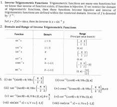 Specifically, they are the inverses of the sine, cosine, tangent, cotangent, secant, and cosecant functions, and are used to obtain an angle from any of the a. Important Questions For Cbse Class 12 Maths Inverse Trigonometric Functions