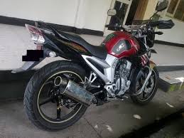 Modif velg di lebarin 17inch, ban tapak lebar. Modifikasi Yamaha Scorpio Z 225cc Hobbiesxstyle
