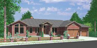 Is open to our selection of home plans ranch style and more. Custom Ranch House Plan W Daylight Basement And Rv Garage