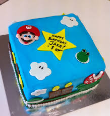 A cake on this scale might look grand and scary to attempt to make, but i assure you, it was. Super Mario Birthday Cake Cakecentral Com