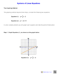 A nonlinear system of equations is a system in which at least one of the. Algebra 2 Worksheets Systems Of Equations And Inequalities Worksheets