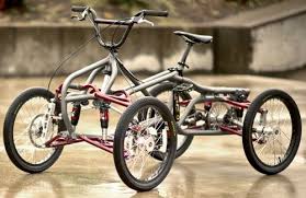 extreme 4 wheel pedal bike gearjunkie bicycle bmx bikes bike design