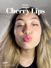 Effortless Summer Cherry Lips Tutorial 🍒💋