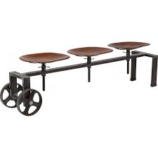 Banc Industriel En Acier Et Cuir Tractor Kare Design Banc Design Kare Design Pouf Design