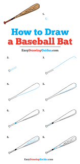 How To Draw A Baseball Bat Really Easy Drawing Tutorial Baseball Bat Drawing Baseball Drawings Drawing Tutorial Easy