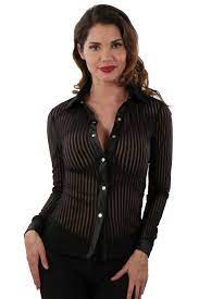 Réalisé en maille stretch coloris unie noir avec une on apprécie le travail du plumetis (voile transparent à pois) notamment dans le dos. Meteor Zbunjenost Ozon Chemise Femme Transparente Noire Tedxdharavi Com