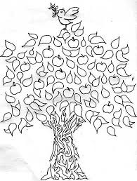 Leaf coloring page fall coloring pages halloween coloring pages coloring pages for kids coloring sheets apple coloring coloring book the leaves on the trees change their color and fall down. A Bird And An Apple Tree Coloring Page Tree Coloring Page Mandala Coloring Pages Coloring Pages