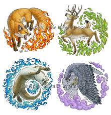 Elemental Animals By Shadow Wolf On Deviantart Shadow Wolf Animal Art Animal Sketches
