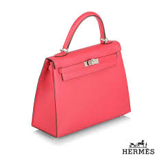 Hermes Kelly Ii Sellier 25cm Epsom Rose Extreme Phw Rich Diamonds