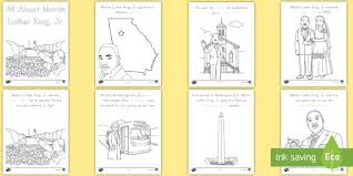 Celebrate martin luther king jr day for kids with these free printable martin luther king coloring page pack to color and learn. Martin Luther King Jr Trace And Color Activity Booklet