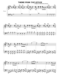Theme From The Office Office Theme Song Piano Office Theme Song Piano Sheet Music