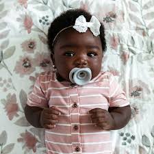 The Perfect Pacifier For Baby Stays In Baby S Mouth And When It Does Fall To The Floor It Pops Into Itself T Black Baby Girls Cute Black Babies Soothing Baby