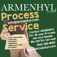 Armenhyl Process Service For Winchester Va 22601 Surrounding Areas In 2020 Mobile Notary Notary Public Private Investigator