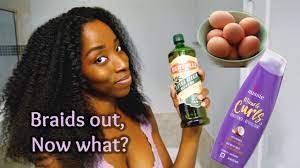 All you need to do is put it on for five minutes, and your hair will be like the name eludes, this product helps keep knots away and removes them painlessly if they come along after braids or extensions. How To Repair Natural Hair After Box Braids W Pre Poo And Diy Strengthening Deep Conditioner Youtube