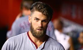 Some hair on top of the head is spiked to add style. Bryce Harper Gets Roasted On Twitter For New Cornrows
