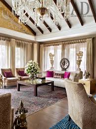 Pinky reddy daughter benaras silk gold zari border, kundan work green outlined, purple color silk borders. Pinky And Gv Sanjay Reddy S Hyderabad Home Is A Luxurious Oasis In The City Architectural Digest India
