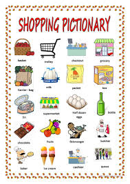 June 25, 2018 myname pictionary. Shopping Pictionary English Esl Worksheets For Distance Learning And Physical Classrooms