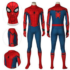 Since peter deson't want to take the iron spider on his trip, aunt may sneaks his classic costume into his luggage. Spider Man Homecoming Suit Peter Paker Classic Bodysuit Oneherosuits